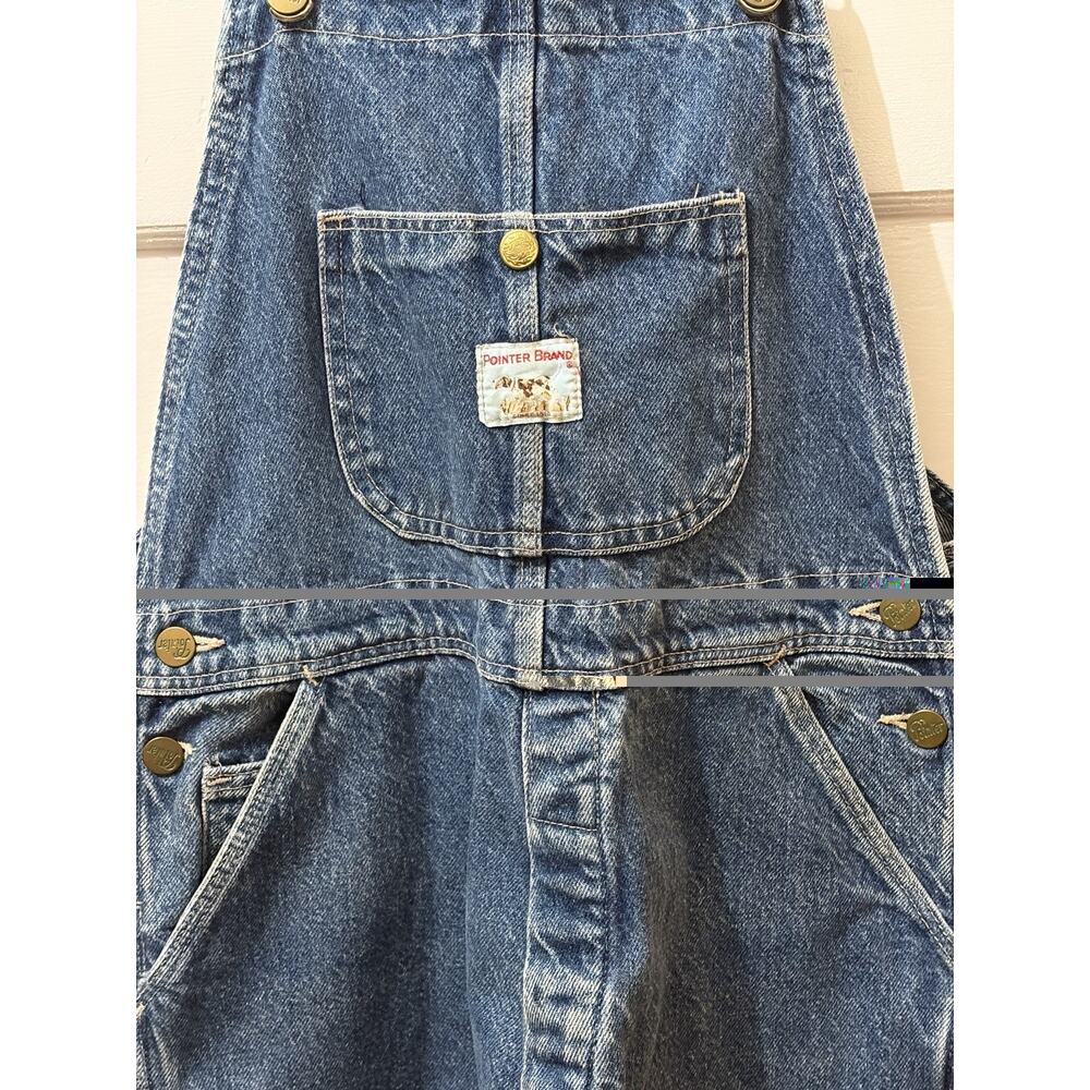 2) VINTAGE Pointer Brand Overalls Mens 32x33 Bib Cho… - Gem
